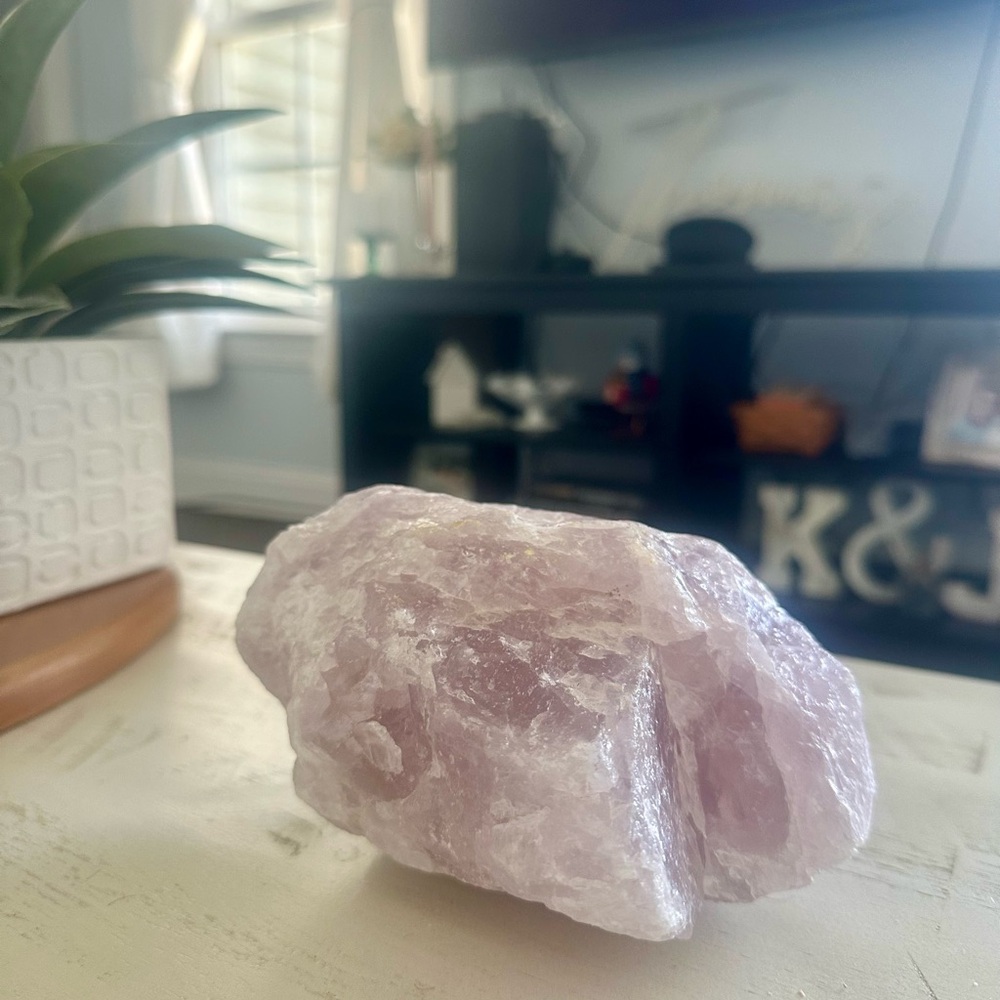 🌸 3/$30 DONATION CLEAR OUT 🌸 Large Raw Rose Quartz Crystal